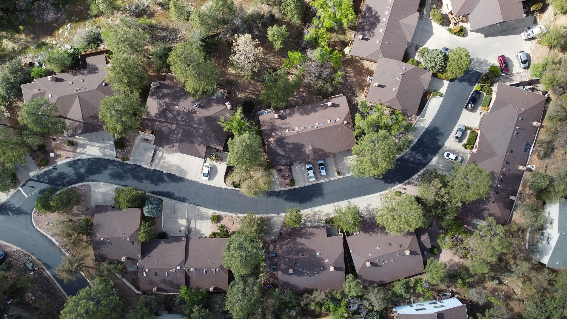 Aerial roof documentation at Forest Hylands in Arizona